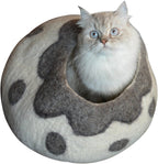 Hand-Felted Wool Cat Cave