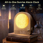 Wood Grain Sunrise Alarm Clock