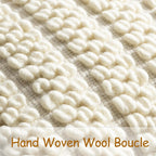 Wool Boucle Pillow Cover, Ivory