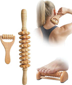 Natural Wood Massage Tool Set