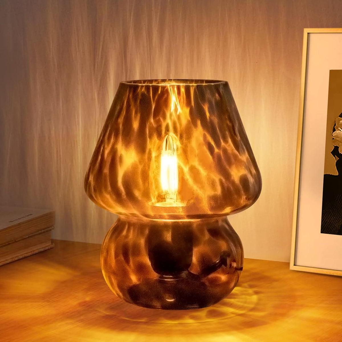 Murano Glass Mushroom Lamp