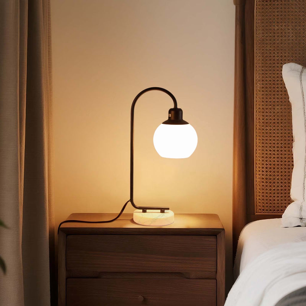 Marble Base Globe Table Lamp