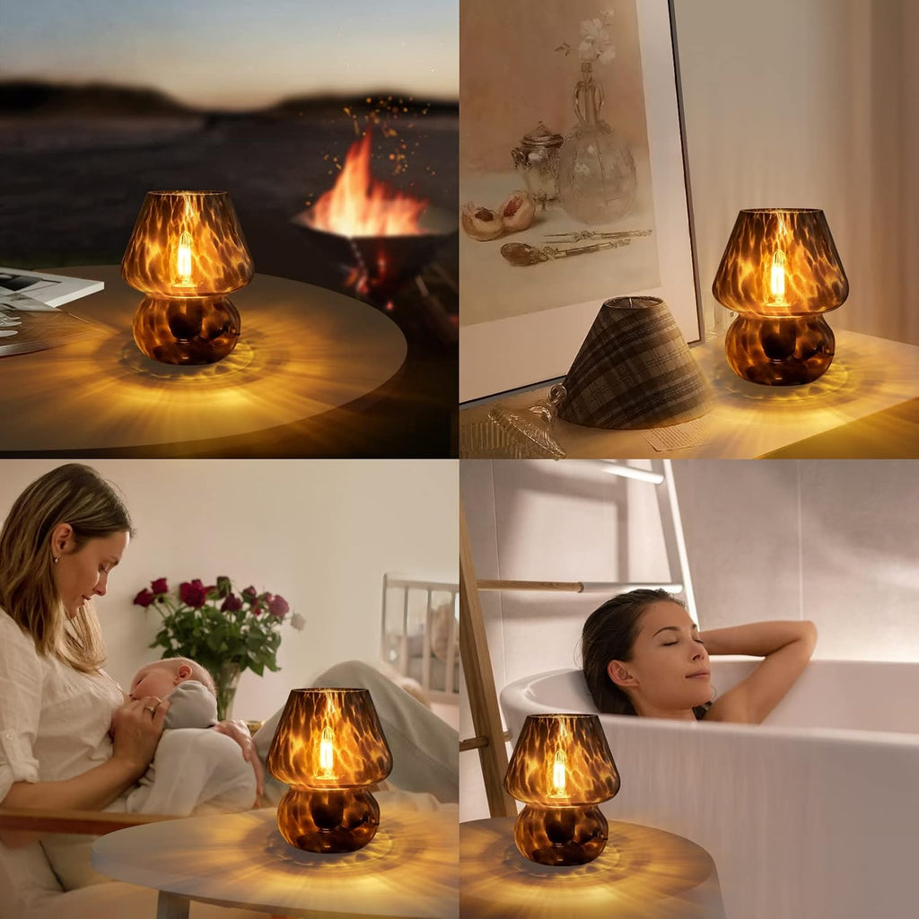 Murano Glass Mushroom Lamp