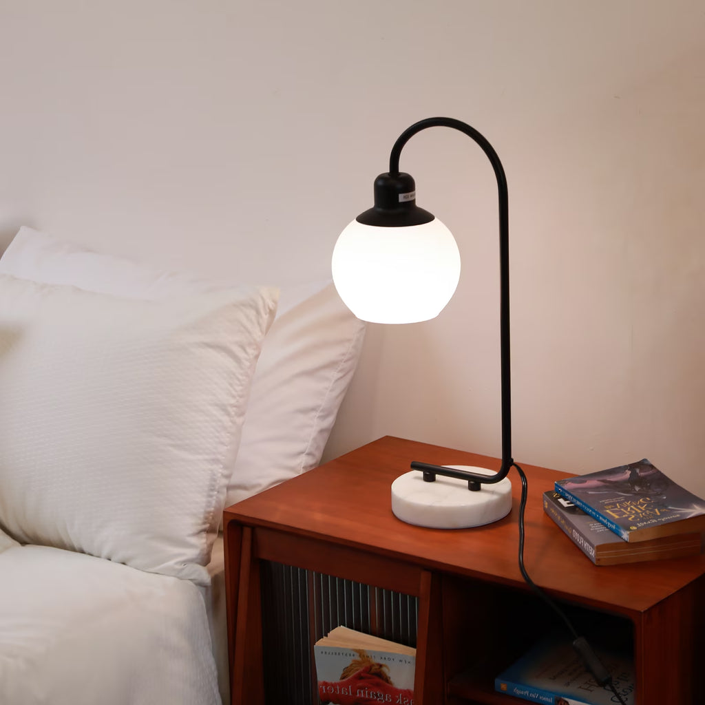Marble Base Globe Table Lamp