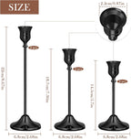 Weighted Taper Candlestick Set of Six