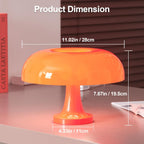 Amber Retro Mushroom Lamp