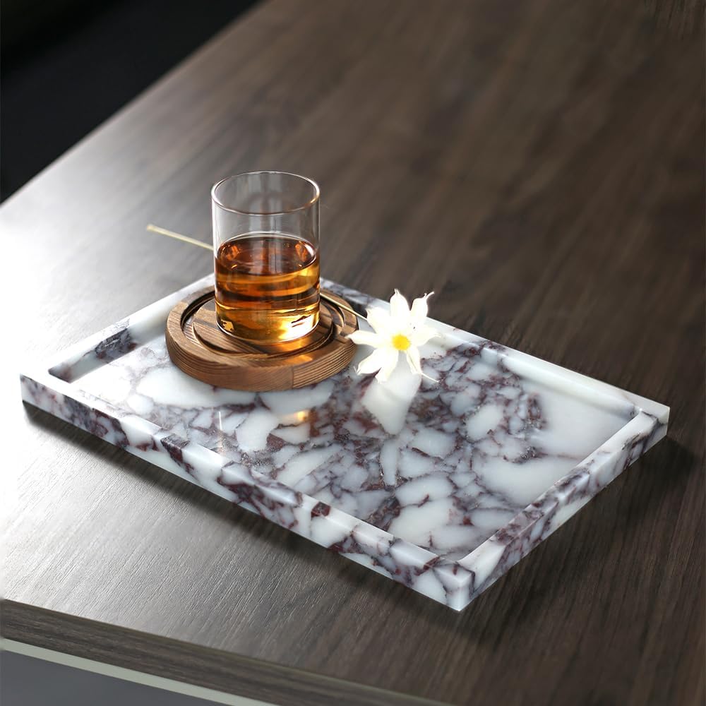 Viola Marble Vanity Tray