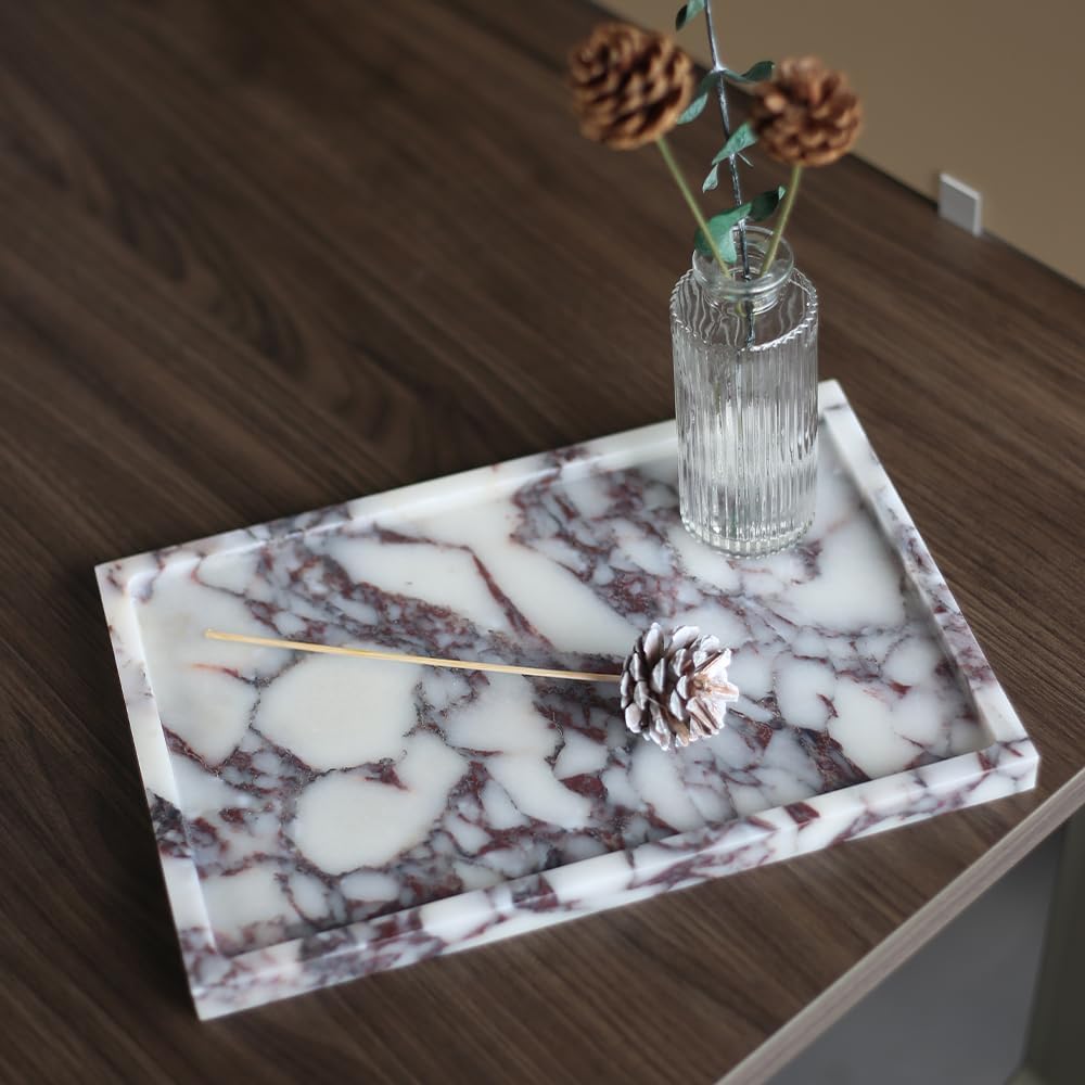 Viola Marble Vanity Tray