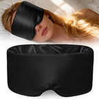 Weighted Silk Sleep Mask, Black