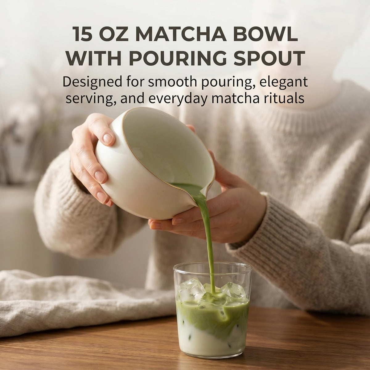 Ceramic Matcha Set with Bamboo Whisk