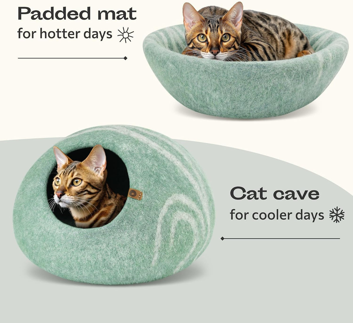 Merino Wool Cat Cave