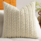 Wool Boucle Pillow Cover, Ivory