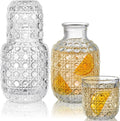Hobnail Glass Bedside Carafe Set