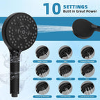 Filtered Rainfall Shower System, Matte Black