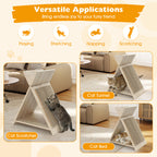 Wooden A-Frame Cat Scratcher
