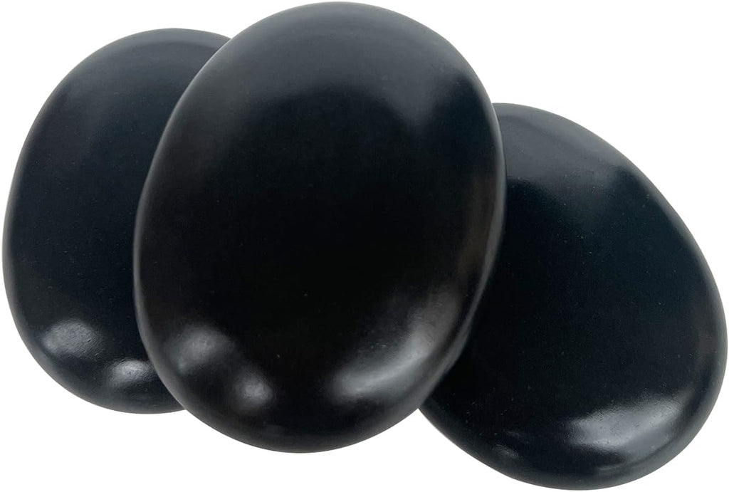 Basalt Massage Stones, Set of Three