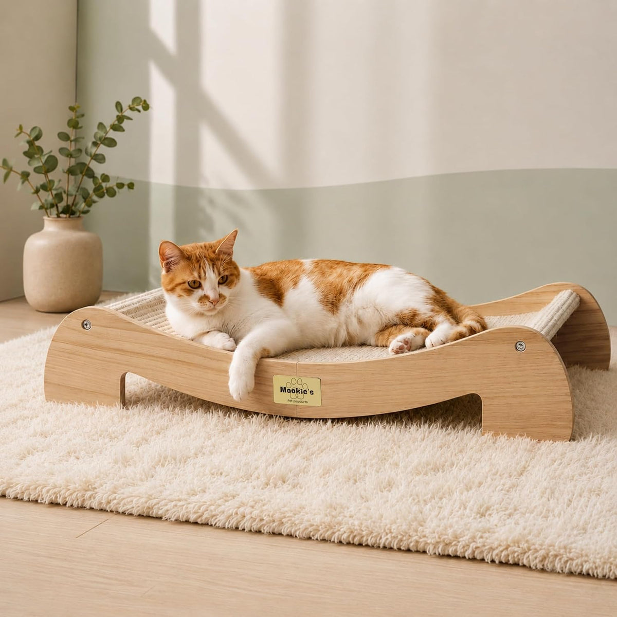 Solid Wood Scratcher Lounge