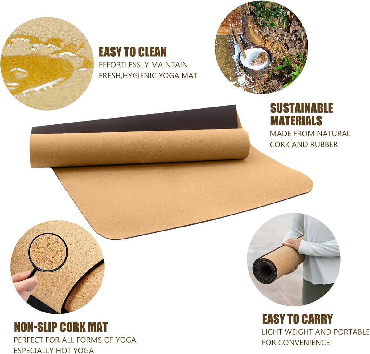 Natural Cork Yoga Mat