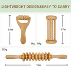 Natural Wood Massage Tool Set