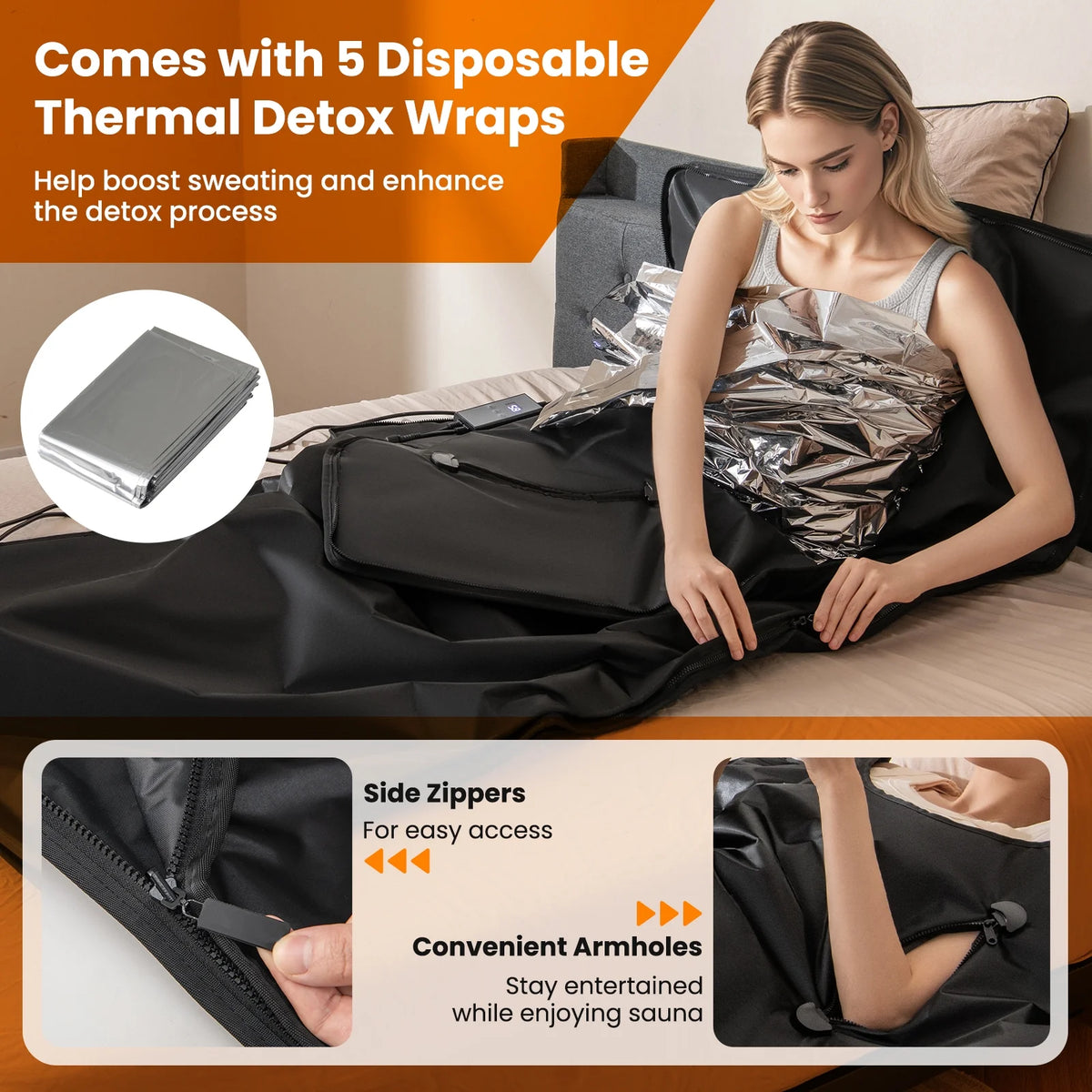 Infrared Sauna Blanket, Black