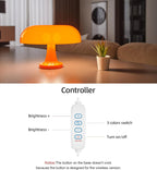 Amber Retro Mushroom Lamp