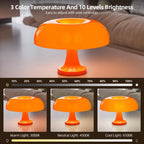 Amber Retro Mushroom Lamp