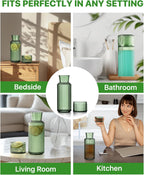 Fluted Glass Bedside Carafe Set
